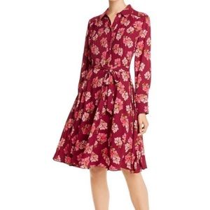 Nanette Lepore pin tuck pleat dress 12